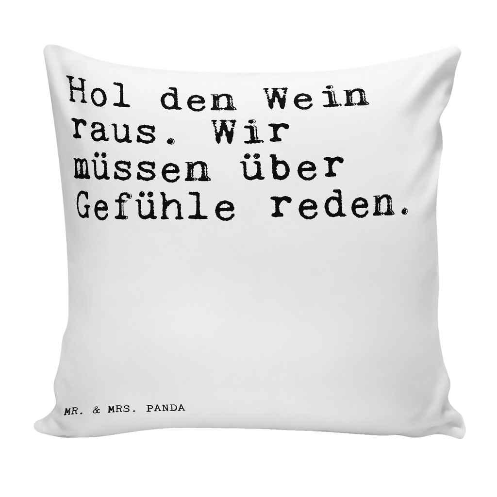 40x40 Kissen Sprüche und Zitate Hol den Wein raus. Wir müssen über Gefühle reden. Kissenhülle, Kopfkissen, Sofakissen, Dekokissen, Motivkissen, Spruch, Sprüche, lustig, Weisheiten, Zitate, Spruch Sprüche Weisheiten Zitate Lustig Weisheit Worte