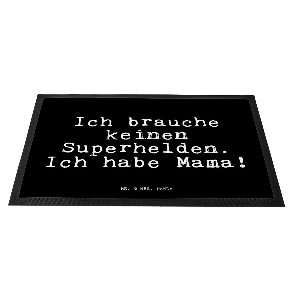 Fußmatte Fun Talk Ich brauche keinen Superhelden. Ich habe Mama! Türvorleger, Schmutzmatte, Fußabtreter, Matte, Schmutzfänger, Fußabstreifer, Schmutzfangmatte, Türmatte, Motivfußmatte, Haustürmatte, Vorleger, Spruch, Sprüche, lustig, Weisheiten, Zitate, Glizer Spruch Sprüche Weisheiten Zitate Lustig Weisheit Worte