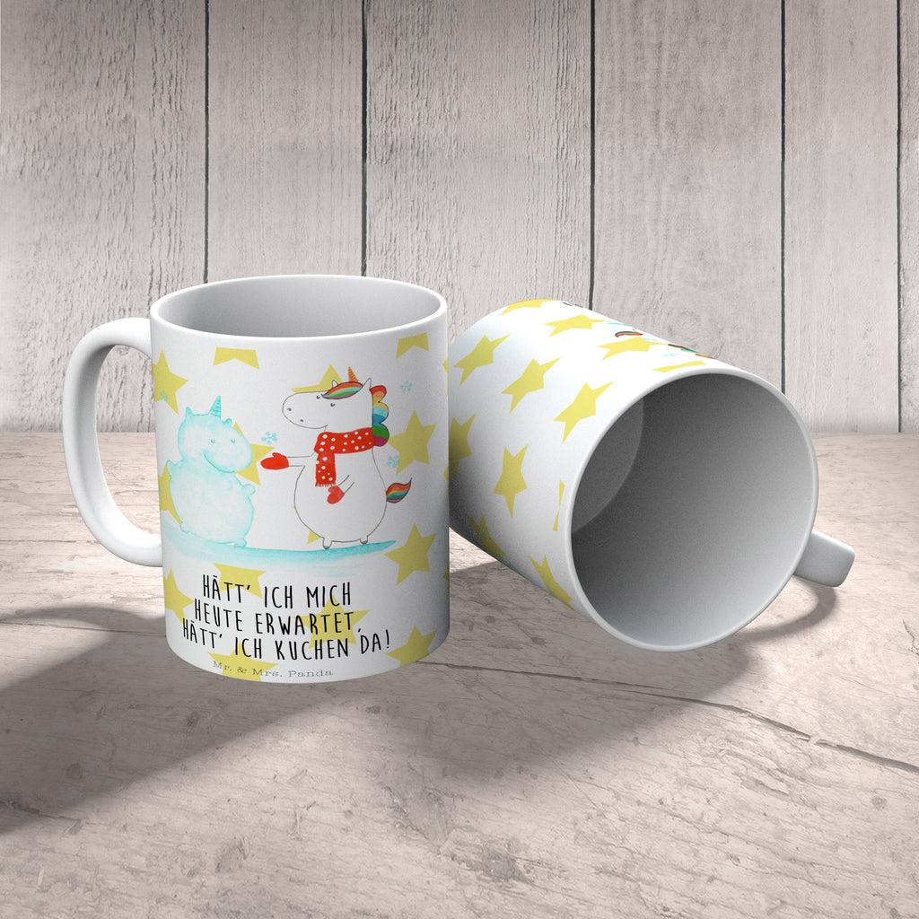 Tasse Einhorn Schneemann Einhorn, Unicorn, Schneemann, Winter, Schnee, Kuchen, Weihnachten, kalt, Mütze, Handschuhe, X-Mas Becher, Kaffeetasse, Kaffeebecher, Tee, Frühstück, Büro  Einhorn, Einhörner, Einhorn Deko, Pegasus, Unicorn