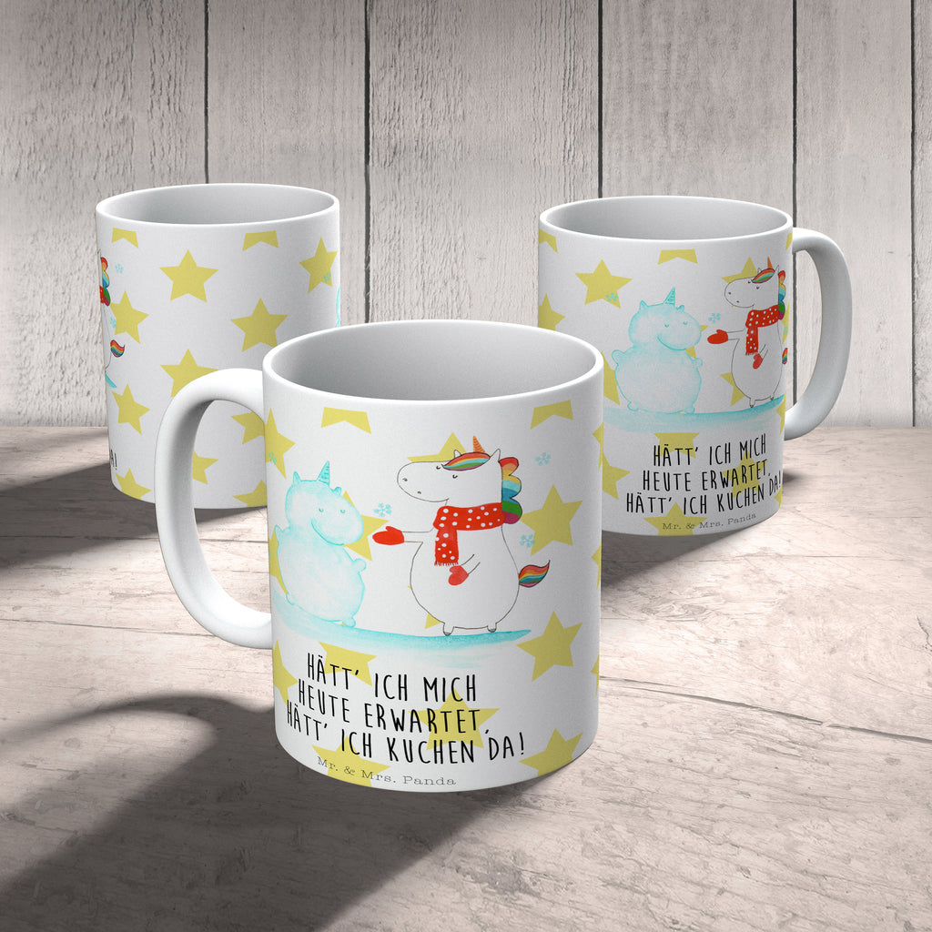 Tasse Einhorn Schneemann Einhorn, Unicorn, Schneemann, Winter, Schnee, Kuchen, Weihnachten, kalt, Mütze, Handschuhe, X-Mas Becher, Kaffeetasse, Kaffeebecher, Tee, Frühstück, Büro  Einhorn, Einhörner, Einhorn Deko, Pegasus, Unicorn
