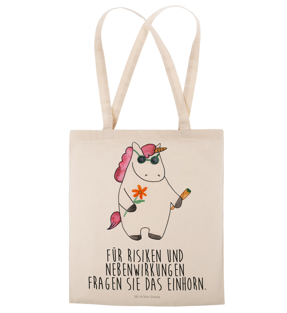 Tragetasche Einhorn Woodstock Beuteltasche, Beutel, Einkaufstasche, Jutebeutel, Stoffbeutel, Einhorn, Einhörner, Einhorn Deko, Pegasus, Unicorn, Kiffen, Joint, Zigarette, Alkohol, Party, Spaß. lustig, witzig, Woodstock