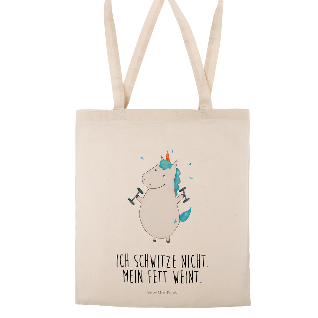 Tragetasche Einhorn Fitness Beuteltasche, Beutel, Einkaufstasche, Jutebeutel, Stoffbeutel, Einhorn, Einhörner, Einhorn Deko, Pegasus, Unicorn, Gym, Fitness, Fitnessstudio, Diät, Abnehmen, Sport, Pumpen, Geräte, Sixpack