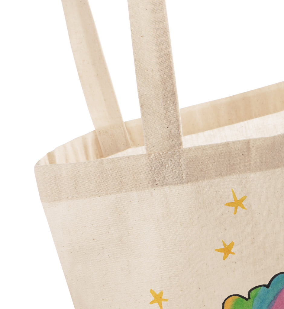 Tragetasche Einhorn Nacht Beuteltasche, Beutel, Einkaufstasche, Jutebeutel, Stoffbeutel, Einhorn, Einhörner, Einhorn Deko, Pegasus, Unicorn, Träume, Traum, unicorn, Realität, Menschen, Geschenk, Ruhe, Freundin