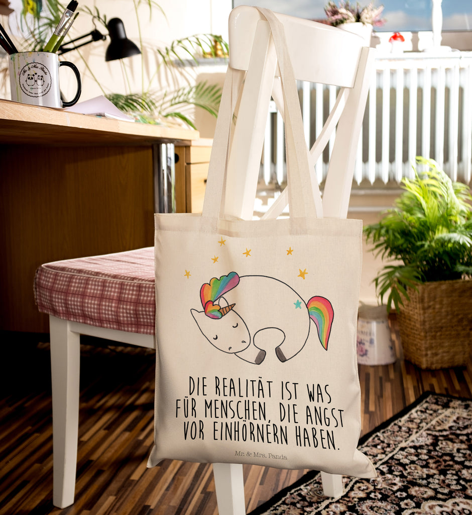 Tragetasche Einhorn Nacht Beuteltasche, Beutel, Einkaufstasche, Jutebeutel, Stoffbeutel, Einhorn, Einhörner, Einhorn Deko, Pegasus, Unicorn, Träume, Traum, unicorn, Realität, Menschen, Geschenk, Ruhe, Freundin