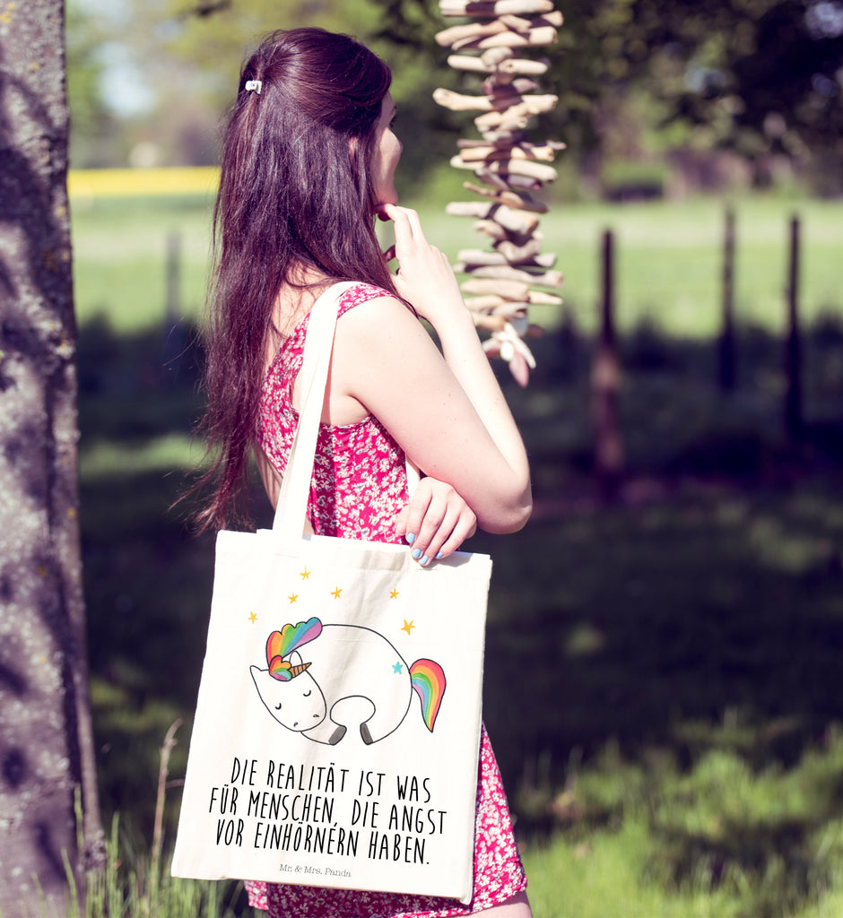 Tragetasche Einhorn Nacht Beuteltasche, Beutel, Einkaufstasche, Jutebeutel, Stoffbeutel, Einhorn, Einhörner, Einhorn Deko, Pegasus, Unicorn, Träume, Traum, unicorn, Realität, Menschen, Geschenk, Ruhe, Freundin