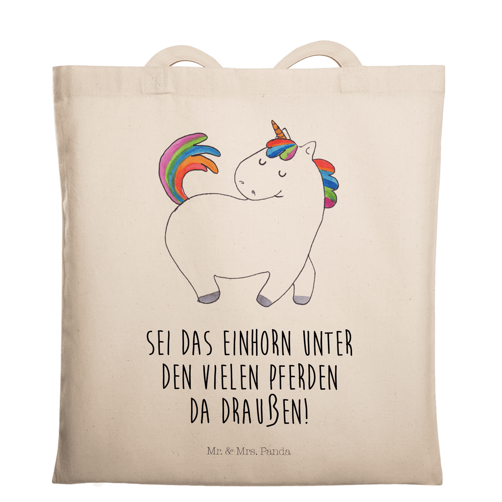 Tragetasche Einhorn stolzierend Beuteltasche, Beutel, Einkaufstasche, Jutebeutel, Stoffbeutel, Einhorn, Einhörner, Einhorn Deko, Pegasus, Unicorn, stolz, anders, bunt, Pferd, Reiter, Reiten, Freundin, Geschenk
