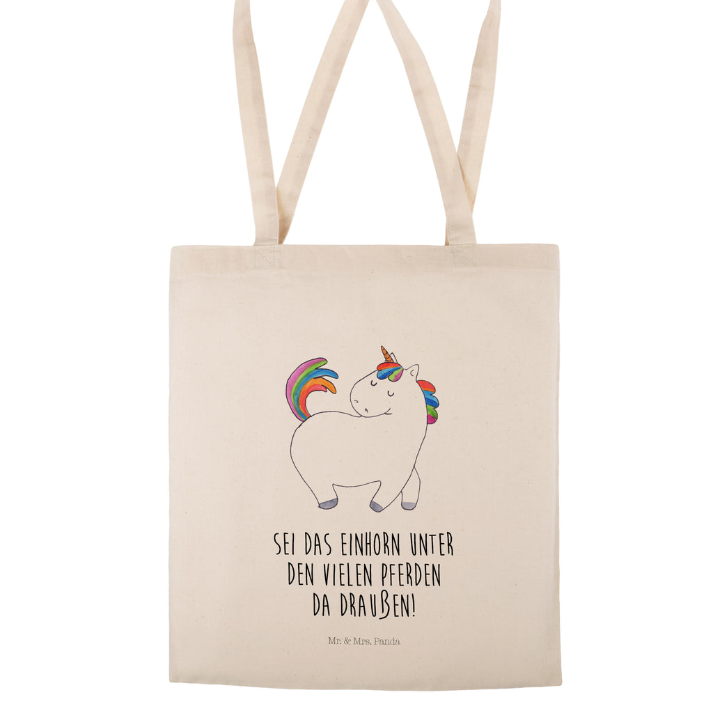 Tragetasche Einhorn stolzierend Beuteltasche, Beutel, Einkaufstasche, Jutebeutel, Stoffbeutel, Einhorn, Einhörner, Einhorn Deko, Pegasus, Unicorn, stolz, anders, bunt, Pferd, Reiter, Reiten, Freundin, Geschenk