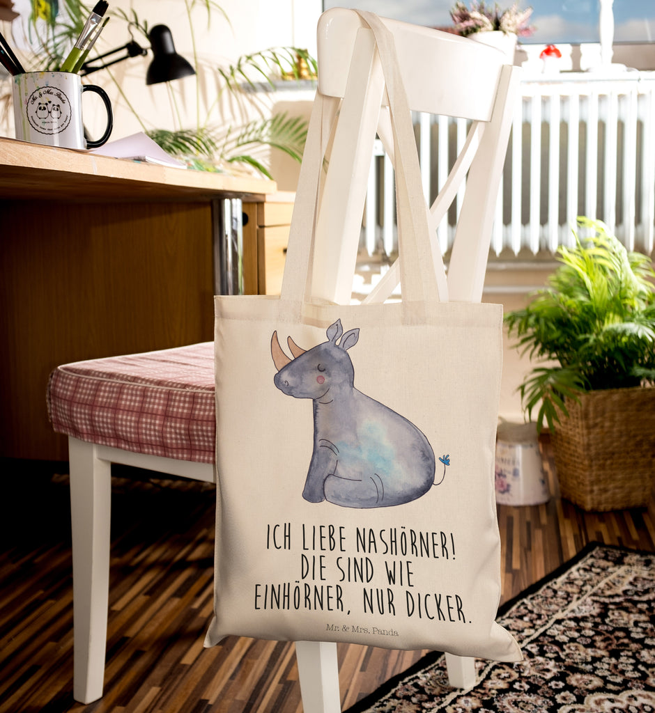 Tragetasche Einhorn Nashorn Beuteltasche, Beutel, Einkaufstasche, Jutebeutel, Stoffbeutel, Einhorn, Einhörner, Einhorn Deko, Pegasus, Unicorn, Regenbogen, witzig, lustig, Zoo, Glitzer, Einhornpower, Erwachsenwerden, Nashorn, Nashörner