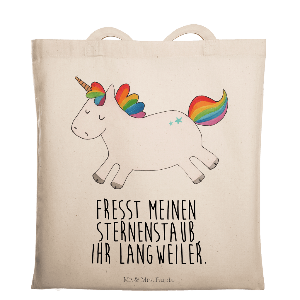 Tragetasche Einhorn Happy Beuteltasche, Beutel, Einkaufstasche, Jutebeutel, Stoffbeutel, Einhorn, Einhörner, Einhorn Deko, Pegasus, Unicorn, glücklich, fröhlich, Spaß, Freude, Lebensfreude, witzig, spannend, Lächeln, Lachen