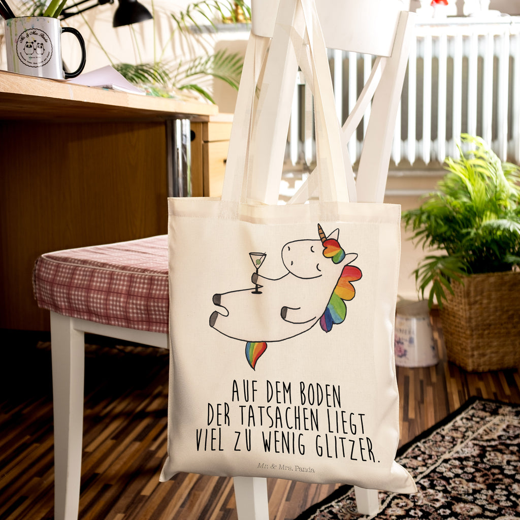 Tragetasche Einhorn Cocktail Beuteltasche, Beutel, Einkaufstasche, Jutebeutel, Stoffbeutel, Einhorn, Einhörner, Einhorn Deko, Pegasus, Unicorn, Party, Spaß, Feiern, Caipirinha, Rum, Cuba Libre, Sekt, Freundin, Geburtstag, lustig, witzig, Spruch, Glitzer