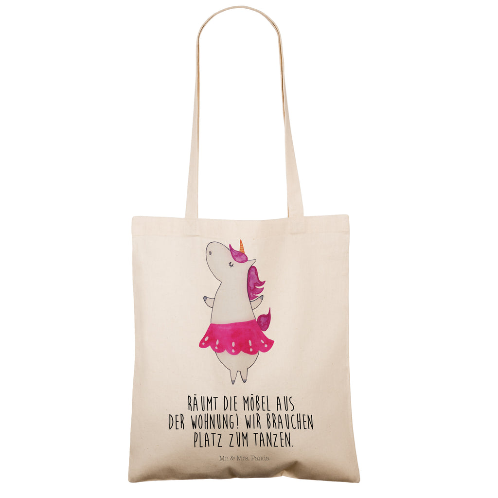 Tragetasche Einhorn Ballerina Beuteltasche, Beutel, Einkaufstasche, Jutebeutel, Stoffbeutel, Einhorn, Einhörner, Einhorn Deko, Pegasus, Unicorn, Tanzen, Ballerina, Party, Wohnung, Spaß, Feiern, Geburtstag, Tänzerin, Lebenslust, Lebensfreude