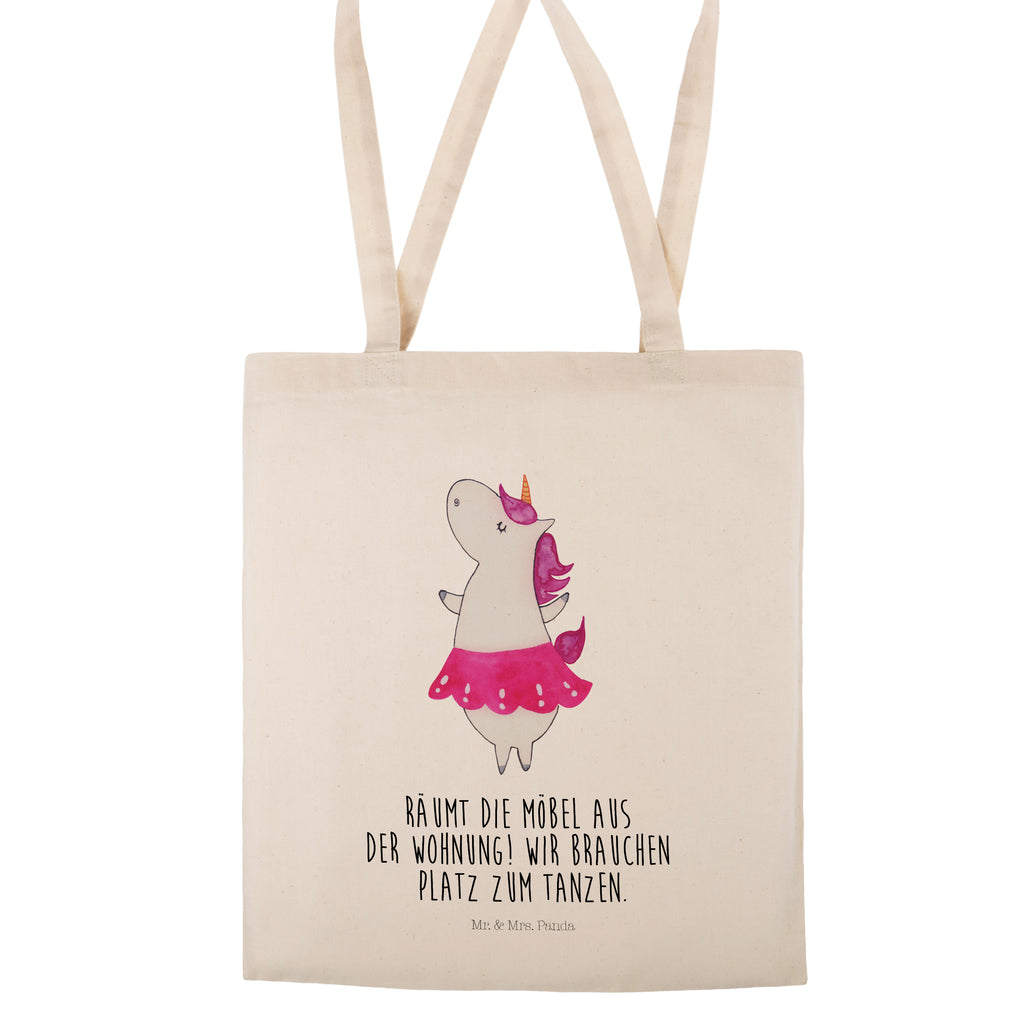 Tragetasche Einhorn Ballerina Beuteltasche, Beutel, Einkaufstasche, Jutebeutel, Stoffbeutel, Einhorn, Einhörner, Einhorn Deko, Pegasus, Unicorn, Tanzen, Ballerina, Party, Wohnung, Spaß, Feiern, Geburtstag, Tänzerin, Lebenslust, Lebensfreude