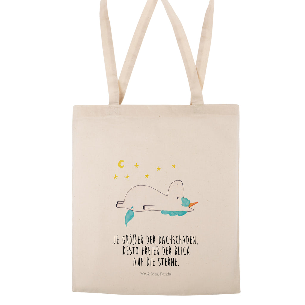 Tragetasche Einhorn Sternenhimmel Beuteltasche, Beutel, Einkaufstasche, Jutebeutel, Stoffbeutel, Einhorn, Einhörner, Einhorn Deko, Pegasus, Unicorn, Sterne, Dachschaden, Verrückt, Sternenhimmel