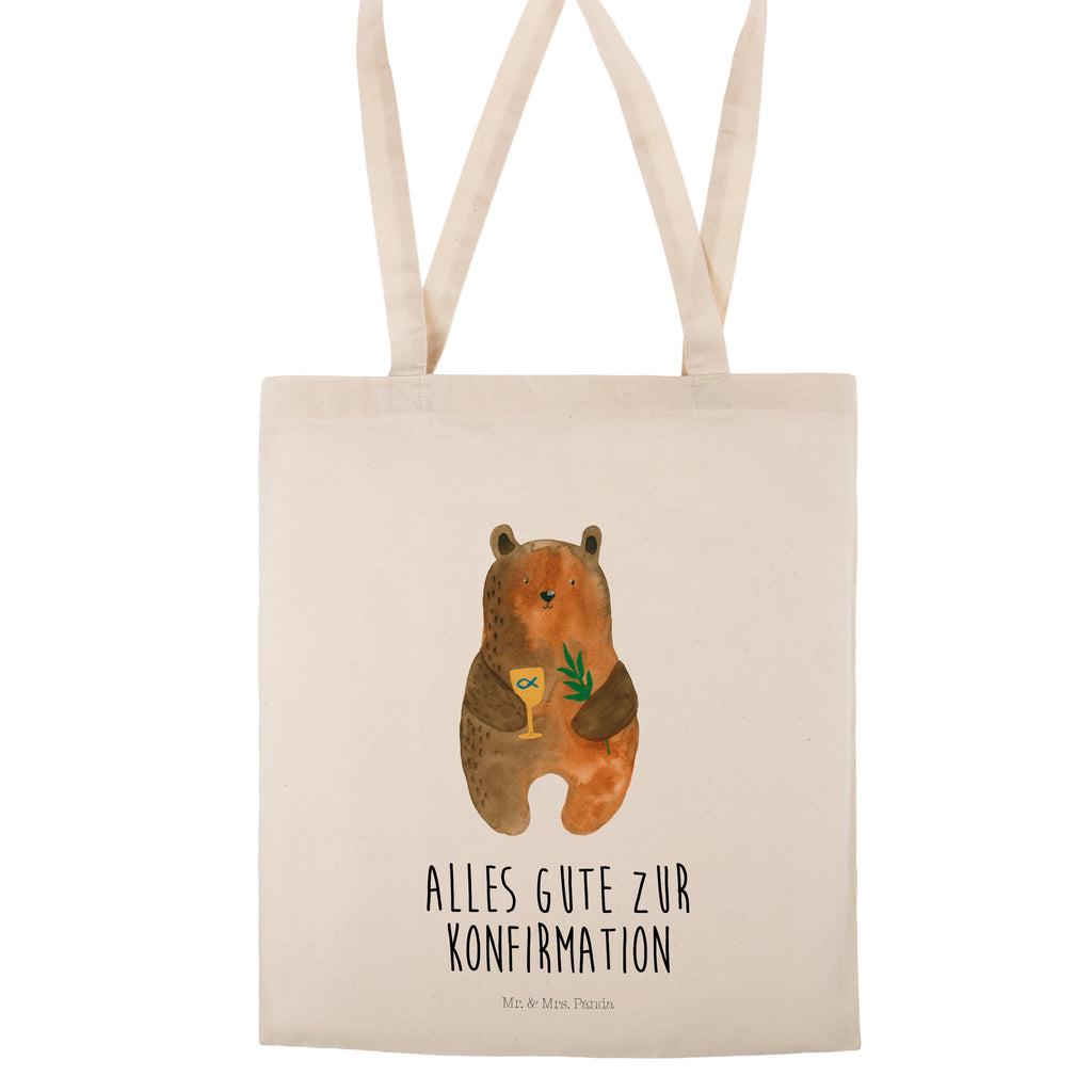 Tragetasche Konfirmation-Bär Beuteltasche, Beutel, Einkaufstasche, Jutebeutel, Stoffbeutel, Bär, Teddy, Teddybär, Konfirmation, Kirche, evangelisch, Gottesdienst