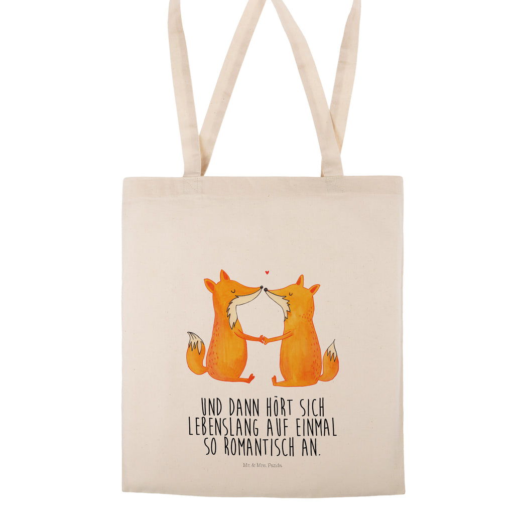 Tragetasche Füchse Liebe Beuteltasche, Beutel, Einkaufstasche, Jutebeutel, Stoffbeutel, Fuchs, Füchse, Fox, Liebe, Liebespaar, Paar, Partner, Freundin, Freund, Ehe, Verlobte, Ehemann, Ehefrau, Liebesbeweis