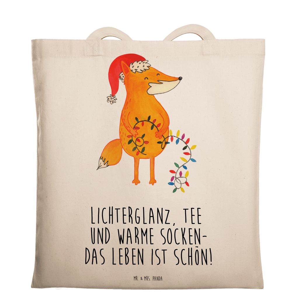 Tragetasche Fuchs Weihnachten Beuteltasche, Beutel, Einkaufstasche, Jutebeutel, Stoffbeutel, Winter, Weihnachten, Weihnachtsdeko, Nikolaus, Advent, Heiligabend, Wintermotiv, Fuchs, Füchse, Spruch schön, Geschenk Weihnachten, Weihnachtsmann, Weihnachtszeit
