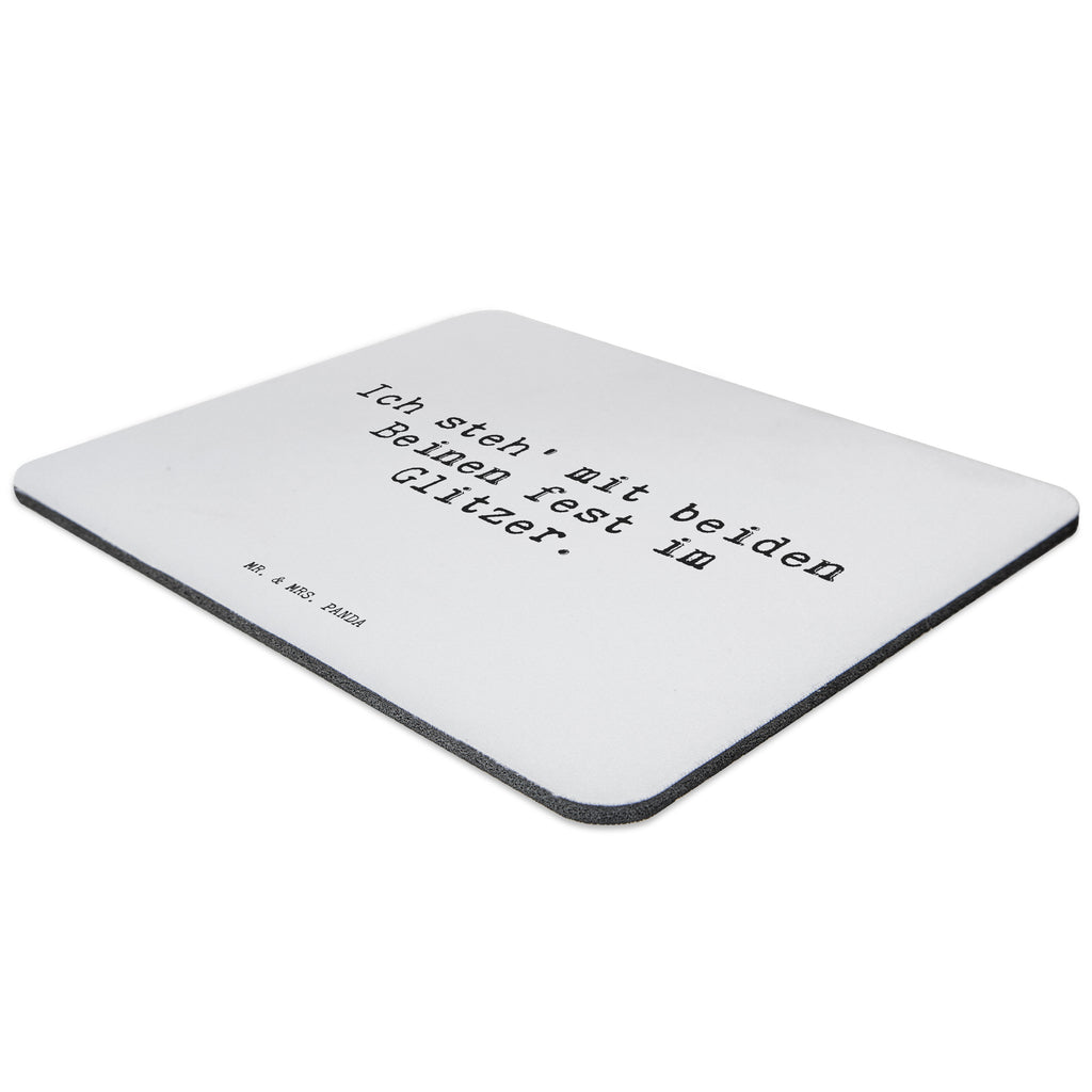 Mauspad Sprüche und Zitate Ich steh' mit beiden Beinen fest im Glitzer. Mousepad, Computer zubehör, Büroausstattung, PC Zubehör, Arbeitszimmer, Mauspad, Einzigartiges Mauspad, Designer Mauspad, Spruch, Sprüche, lustig, Weisheiten, Zitate, Spruch Sprüche Weisheiten Zitate Lustig Weisheit Worte