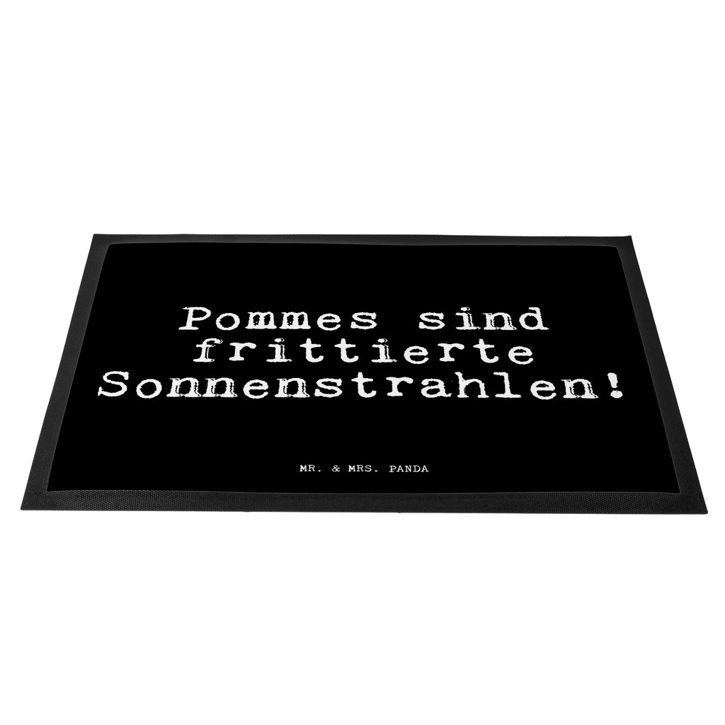 Fußmatte Fun Talk Pommes sind frittierte Sonnenstrahlen! Türvorleger, Schmutzmatte, Fußabtreter, Matte, Schmutzfänger, Fußabstreifer, Schmutzfangmatte, Türmatte, Motivfußmatte, Haustürmatte, Vorleger, Spruch, Sprüche, lustig, Weisheiten, Zitate, Glizer Spruch Sprüche Weisheiten Zitate Lustig Weisheit Worte