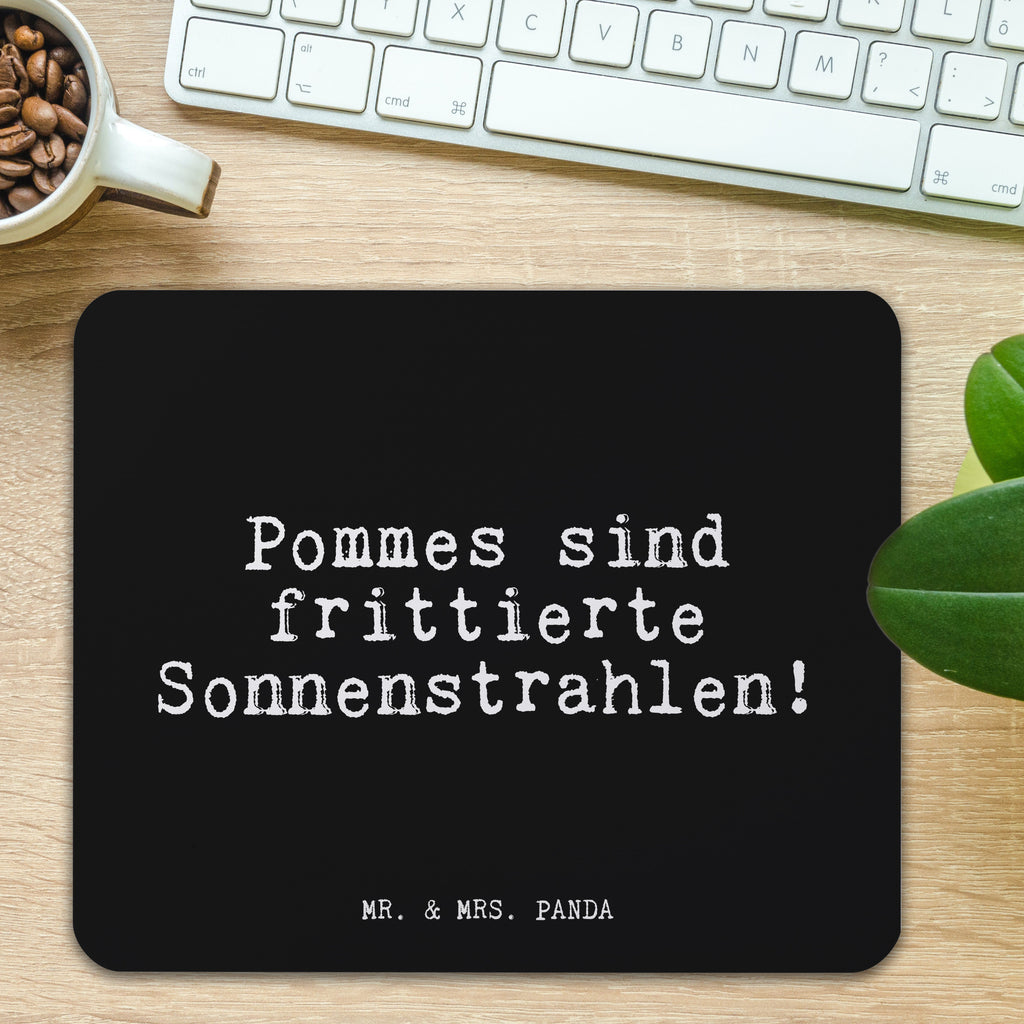 Mauspad Fun Talk Pommes sind frittierte Sonnenstrahlen! Mousepad, Computer zubehör, Büroausstattung, PC Zubehör, Arbeitszimmer, Mauspad, Einzigartiges Mauspad, Designer Mauspad, Spruch, Sprüche, lustig, Weisheiten, Zitate, Glizer Spruch Sprüche Weisheiten Zitate Lustig Weisheit Worte