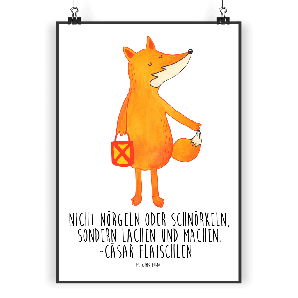 Poster Fuchs Laterne Poster, Wandposter, Bild, Wanddeko, Küchenposter, Kinderposter, Wanddeko Bild, Raumdekoration, Wanddekoration, Handgemaltes Poster, Mr. & Mrs. Panda Poster, Designposter, Kunstdruck, Posterdruck, Fuchs, Füchse, Spruch trösten, Liebeskummer Spruch, Laterne, Sankt Martin, Laternenumzug, Aufmuntern, Cäsar Otto Hugo Flaischlen