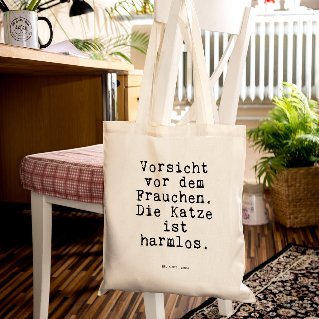 Tragetasche Sprüche und Zitate Vorsicht vor dem Frauchen. Die Katze ist harmlos. Beuteltasche, Beutel, Einkaufstasche, Jutebeutel, Stoffbeutel, Spruch, Sprüche, lustig, Weisheiten, Zitate, Spruch Sprüche Weisheiten Zitate Lustig Weisheit Worte