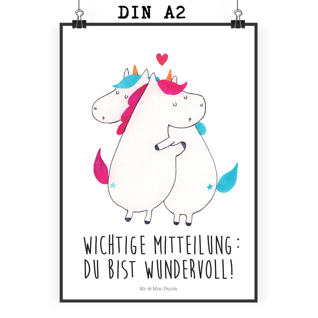 Poster Einhorn Mitteilung Poster, Wandposter, Bild, Wanddeko, Küchenposter, Kinderposter, Wanddeko Bild, Raumdekoration, Wanddekoration, Handgemaltes Poster, Mr. & Mrs. Panda Poster, Designposter, Kunstdruck, Posterdruck, Einhorn, Einhörner, Einhorn Deko, Pegasus, Unicorn, Valentinstag, Valentine, Liebe, Geschenk, Partner, Ehe, lustig, witzig, Spruch