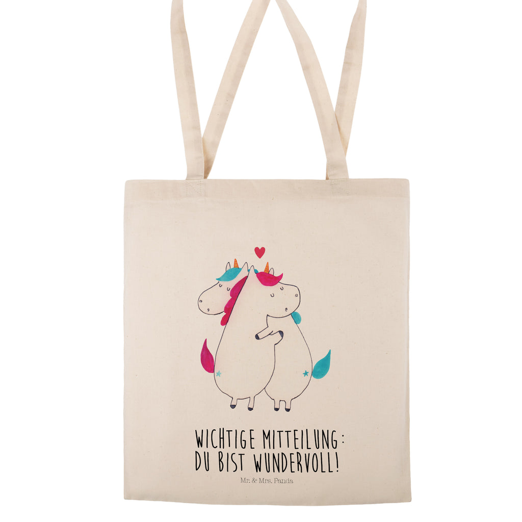 Tragetasche Einhorn Mitteilung Beuteltasche, Beutel, Einkaufstasche, Jutebeutel, Stoffbeutel, Einhorn, Einhörner, Einhorn Deko, Pegasus, Unicorn, Valentinstag, Valentine, Liebe, Geschenk, Partner, Ehe, lustig, witzig, Spruch