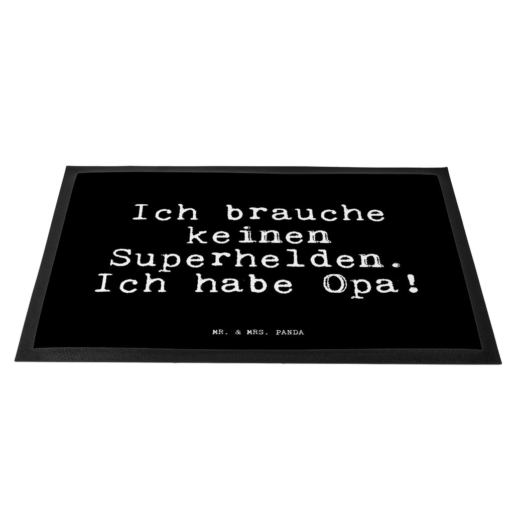 Fußmatte Fun Talk Ich brauche keinen Superhelden. Ich habe Opa! Türvorleger, Schmutzmatte, Fußabtreter, Matte, Schmutzfänger, Fußabstreifer, Schmutzfangmatte, Türmatte, Motivfußmatte, Haustürmatte, Vorleger, Spruch, Sprüche, lustig, Weisheiten, Zitate, Glizer Spruch Sprüche Weisheiten Zitate Lustig Weisheit Worte