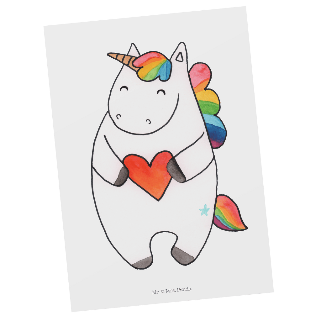 Postkarte Einhorn Herz Geschenkkarte, Grußkarte, Karte, Einladung, Ansichtskarte, Geburtstagskarte, Einladungskarte, Einhorn, Einhörner, Einhorn Deko, Pegasus, Unicorn, Herz, schlimm, böse, witzig, lustig, Freundin, anders, bunt