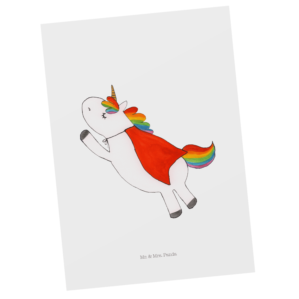 Postkarte Einhorn Super Geschenkkarte, Grußkarte, Karte, Einladung, Ansichtskarte, Geburtstagskarte, Einladungskarte, Einhorn, Einhörner, Einhorn Deko, Pegasus, Unicorn, Traummann, Superheld, Held, Freundin, Geschenk, Girl, Mädchen