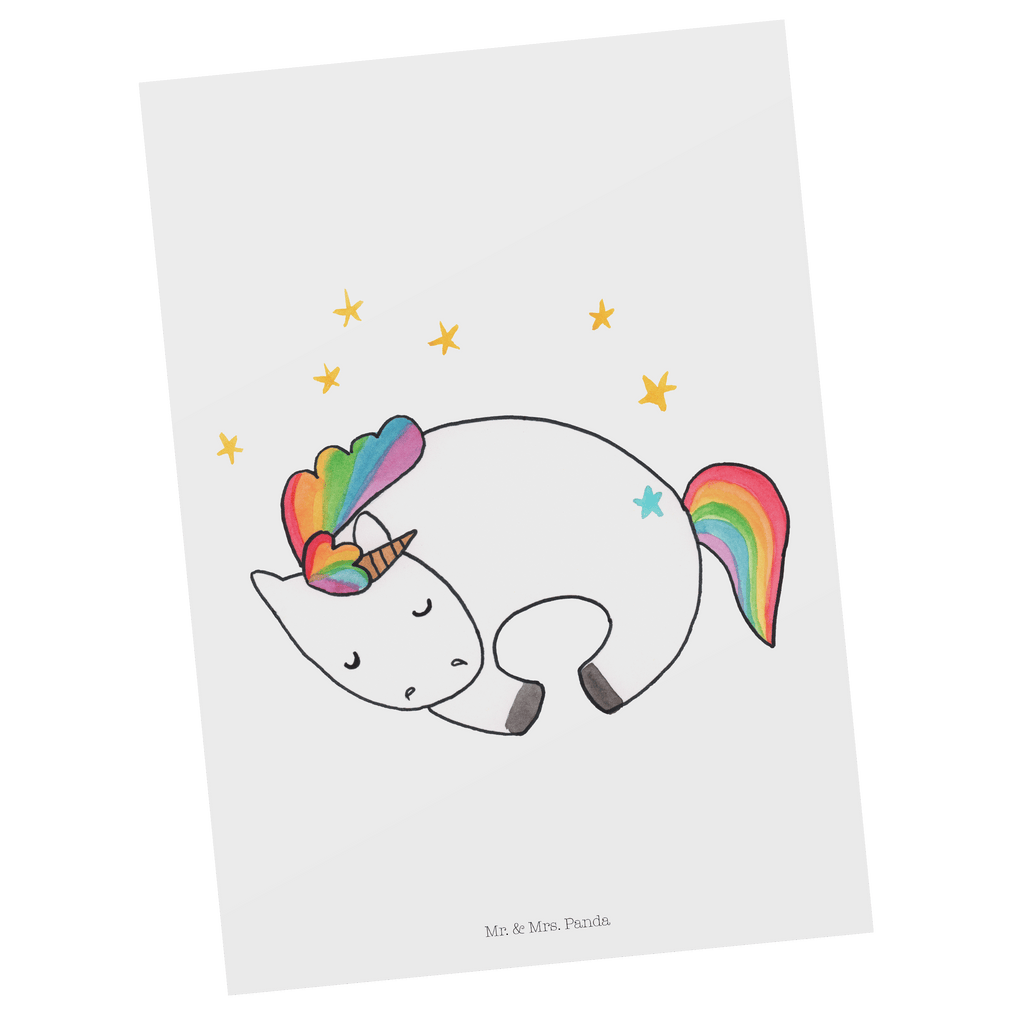 Postkarte Einhorn Nacht Geschenkkarte, Grußkarte, Karte, Einladung, Ansichtskarte, Geburtstagskarte, Einladungskarte, Einhorn, Einhörner, Einhorn Deko, Pegasus, Unicorn, Träume, Traum, unicorn, Realität, Menschen, Geschenk, Ruhe, Freundin