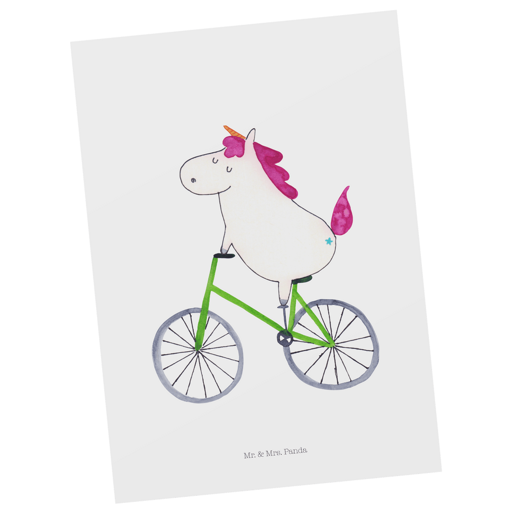 Postkarte Einhorn Radfahrer Geschenkkarte, Grußkarte, Karte, Einladung, Ansichtskarte, Geburtstagskarte, Einladungskarte, Einhorn, Einhörner, Einhorn Deko, Pegasus, Unicorn, Radfahren, Radfahrer, Rad, Bike, Feenstaub, Konfetti, Luxusproblem, Kummer, Liebeskummer