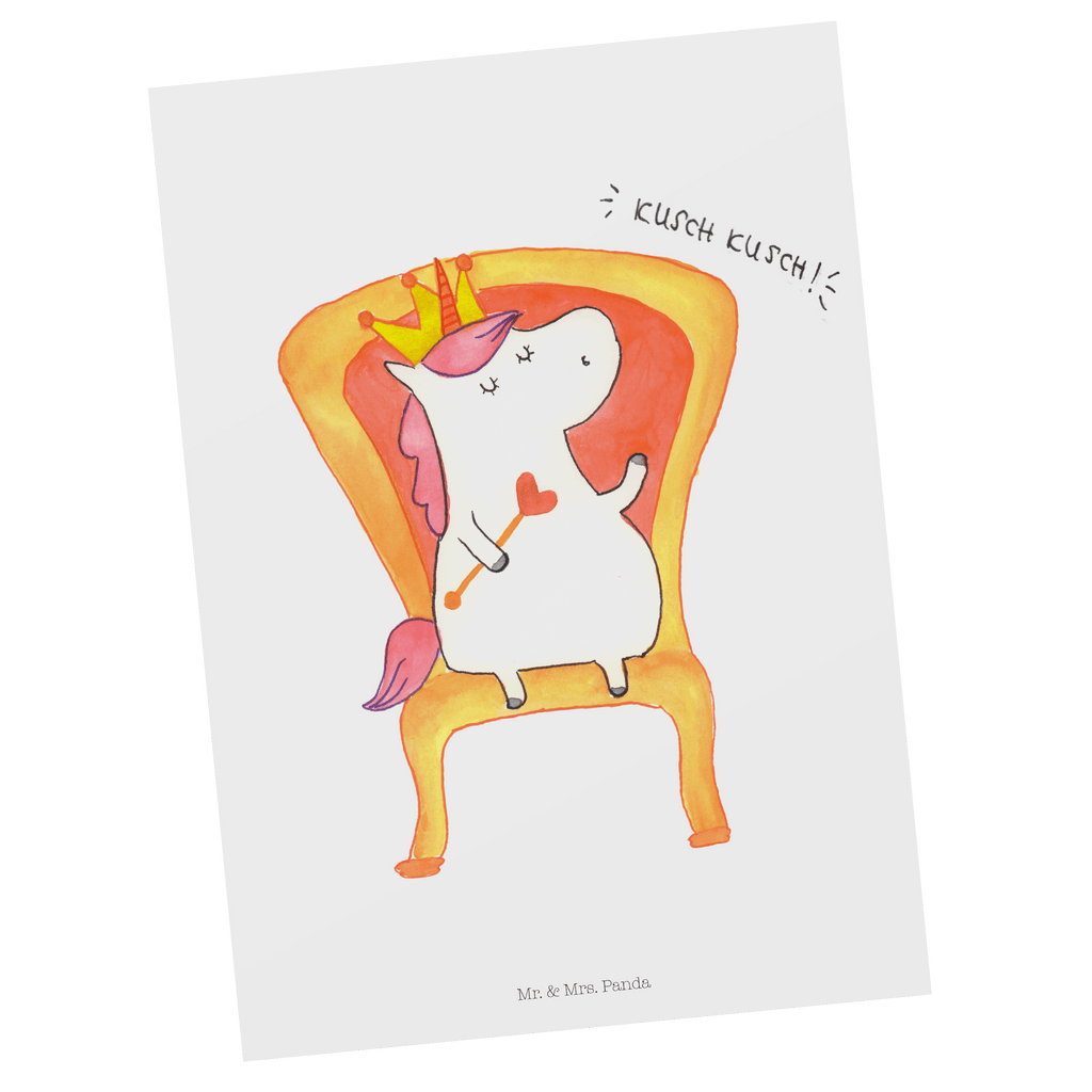 Postkarte Einhorn König Geschenkkarte, Grußkarte, Karte, Einladung, Ansichtskarte, Geburtstagskarte, Einladungskarte, Einhorn, Einhörner, Einhorn Deko, Pegasus, Unicorn, König, Präsident, Bundeskanzler, Herrscher, Kaiser, Prinzessin, Krone
