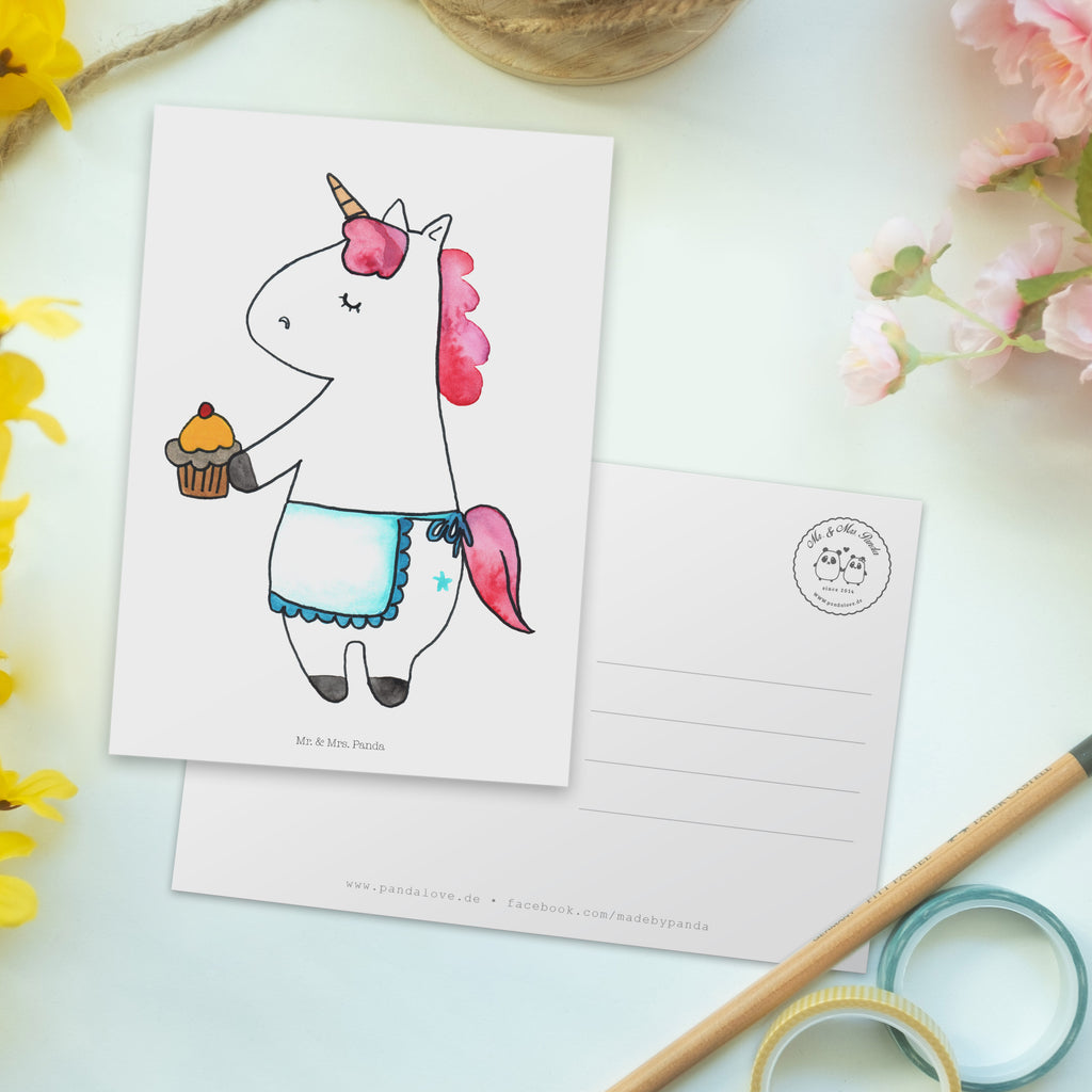 Postkarte Einhorn Muffin Geschenkkarte, Grußkarte, Karte, Einladung, Ansichtskarte, Geburtstagskarte, Einladungskarte, Einhorn, Einhörner, Einhorn Deko, Pegasus, Unicorn, Geburtstag, Backen, Muffin, Kekse, Geburtstagsgrüße, Glückwünsche, Liebesgrüße, Grüße