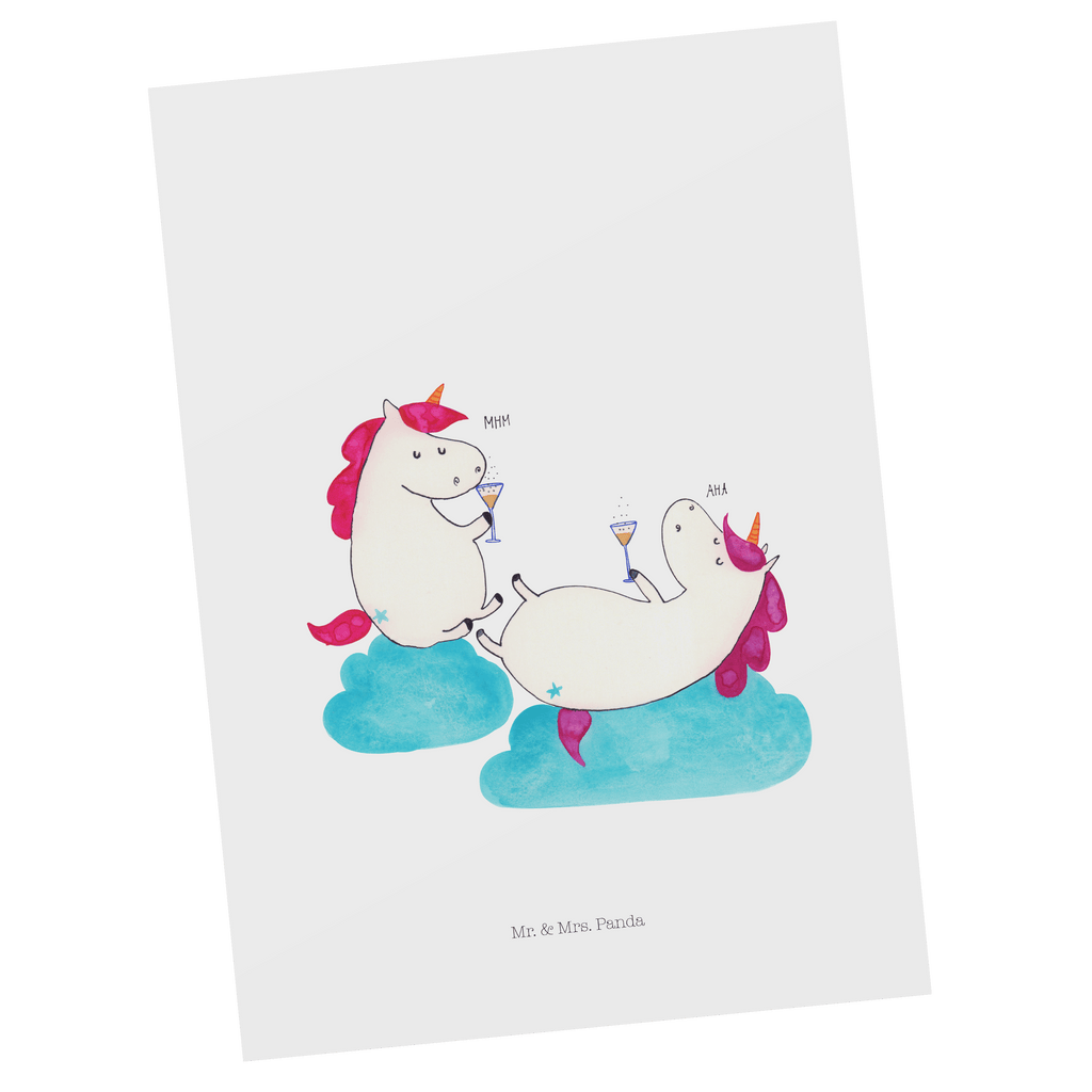 Postkarte Einhörner Sekt Geschenkkarte, Grußkarte, Karte, Einladung, Ansichtskarte, Geburtstagskarte, Einladungskarte, Einhorn, Einhörner, Einhorn Deko, Pegasus, Unicorn, Freundinnen, Freundin, BFF, Sekt, Mädelsabend, Spaß, Party, Korken, Anstoßen, Beste