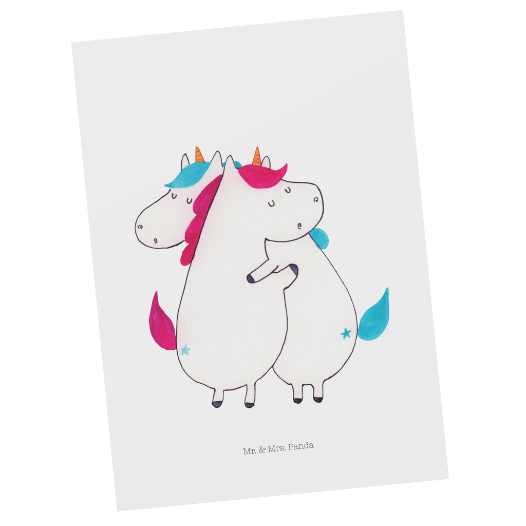 Postkarte Einhörner Umarmen Geschenkkarte, Grußkarte, Karte, Einladung, Ansichtskarte, Geburtstagskarte, Einladungskarte, Einhorn, Einhörner, Einhorn Deko, Pegasus, Unicorn, Freundinnen, Freundin, BFF, Schwester, Schwestern, Familie, Geschwister, Sister, Liebe