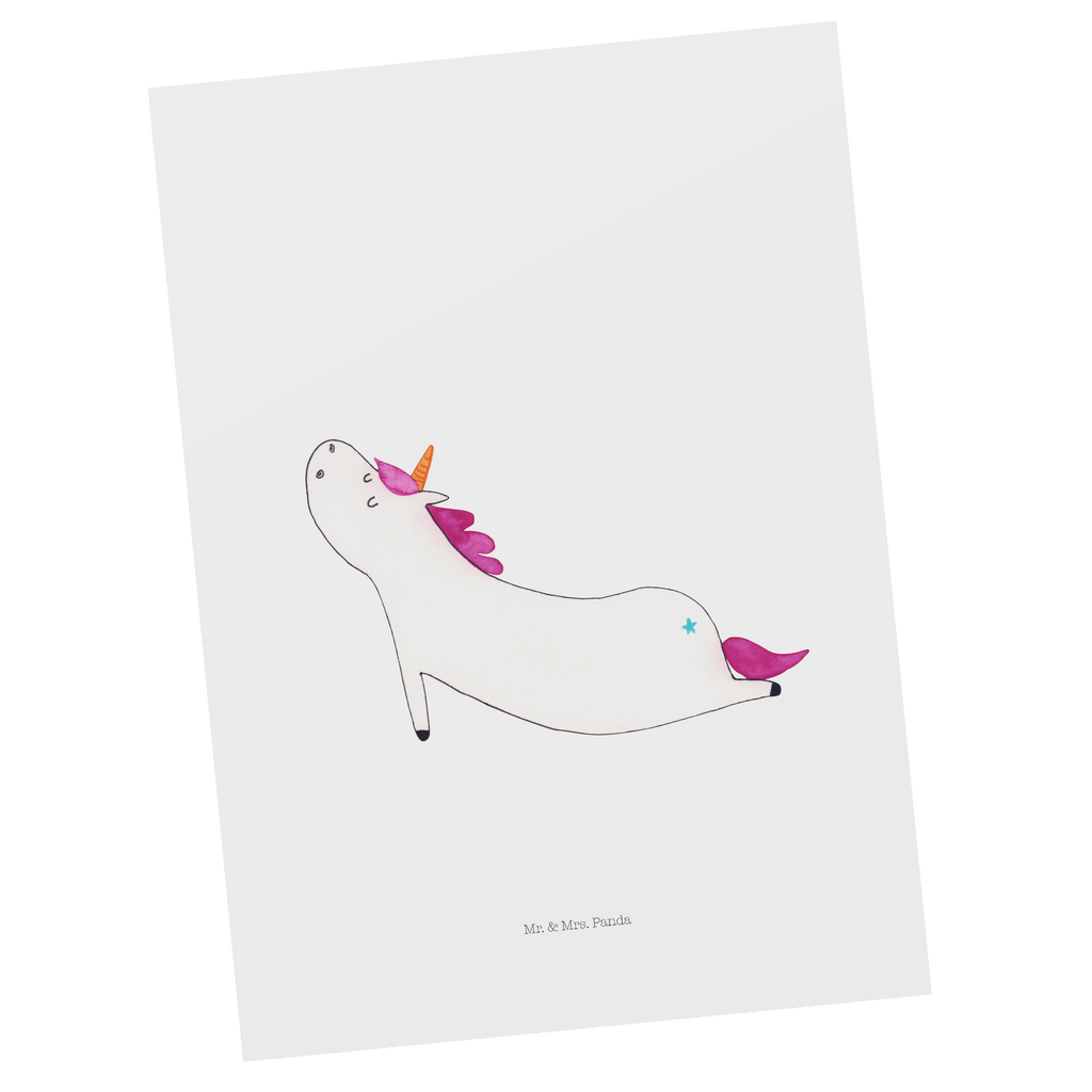 Postkarte Einhorn Yoga Geschenkkarte, Grußkarte, Karte, Einladung, Ansichtskarte, Geburtstagskarte, Einladungskarte, Dankeskarte, Einhorn, Einhörner, Einhorn Deko, Pegasus, Unicorn, Yoga, Namaste, Achtsamkeit, Entspannung, Joga, Yogamatte, Sport, lustig, witzig, süß