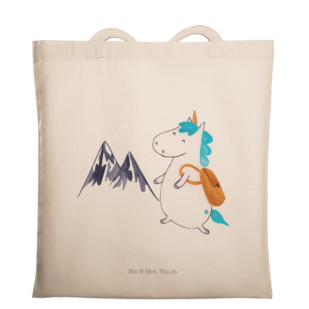 Tragetasche Einhorn Bergsteiger Beuteltasche, Beutel, Einkaufstasche, Jutebeutel, Stoffbeutel, Einhorn, Einhörner, Einhorn Deko, Pegasus, Unicorn, Bergsteiger, Abenteuer, Berge, Abenteurer, Weltenbummler, Weltreise, Reisen, Urlaub, Entdecker