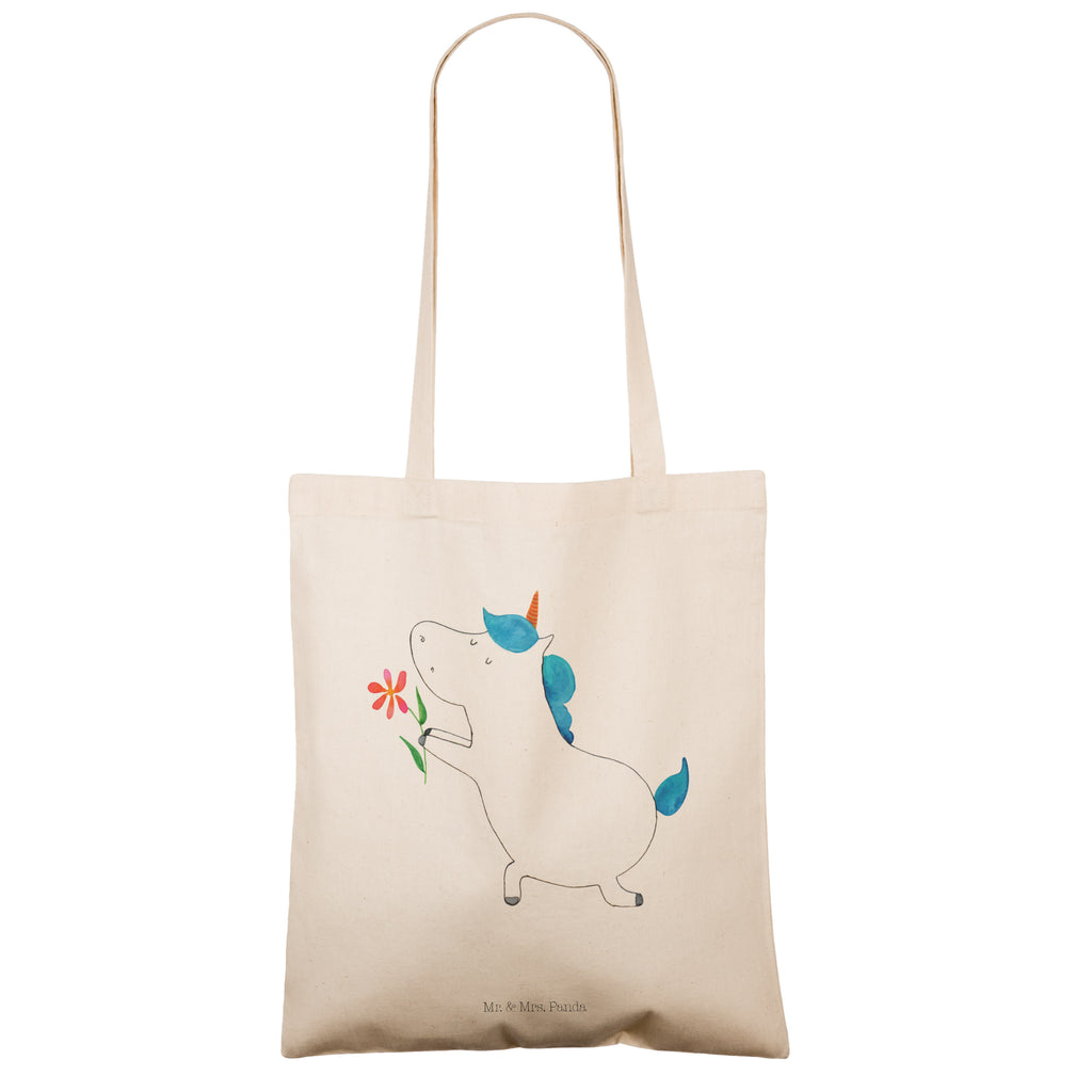 Tragetasche Einhorn Blume Beuteltasche, Beutel, Einkaufstasche, Jutebeutel, Stoffbeutel, Einhorn, Einhörner, Einhorn Deko, Pegasus, Unicorn, Liebe, Liebesbeweis, Antrag, Heiratsantrag, Verlobung, Ehepaar, Pärchen, Partner, Freund, Freundin, Ehe, heiraten