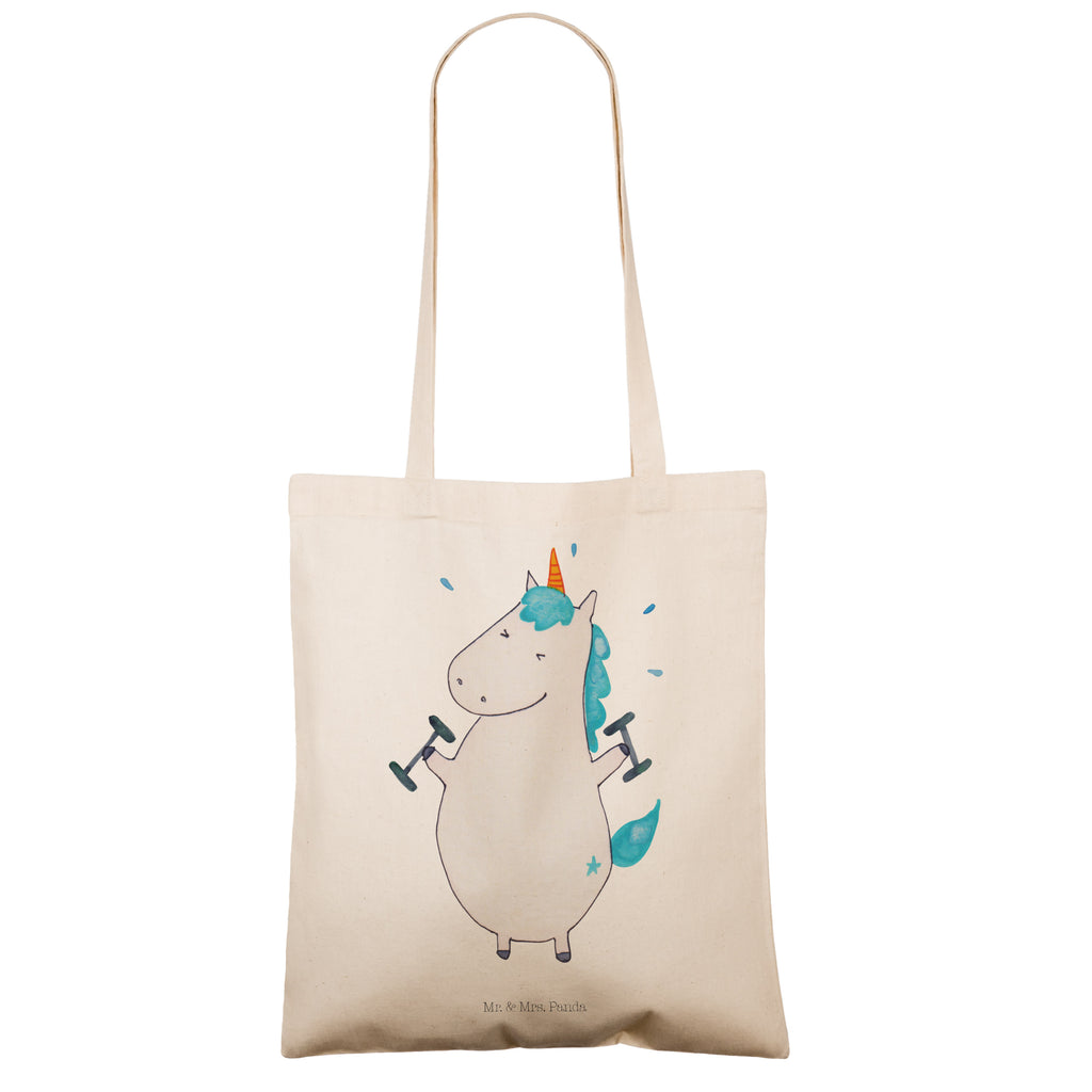 Tragetasche Einhorn Fitness Beuteltasche, Beutel, Einkaufstasche, Jutebeutel, Stoffbeutel, Einhorn, Einhörner, Einhorn Deko, Pegasus, Unicorn, Gym, Fitness, Fitnessstudio, Diät, Abnehmen, Sport, Pumpen, Geräte, Sixpack