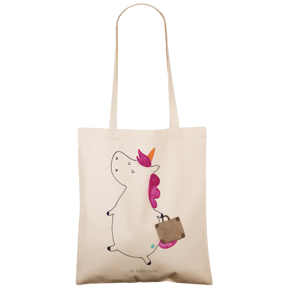 Tragetasche Einhorn Koffer Beuteltasche, Beutel, Einkaufstasche, Jutebeutel, Stoffbeutel, Einhorn, Einhörner, Einhorn Deko, Pegasus, Unicorn, unicorn, Koffer, Verreisen, Reise, Gepäck, Abenteuer, Erwachsen, Kind, albern, Spaß, lustig, witzig
