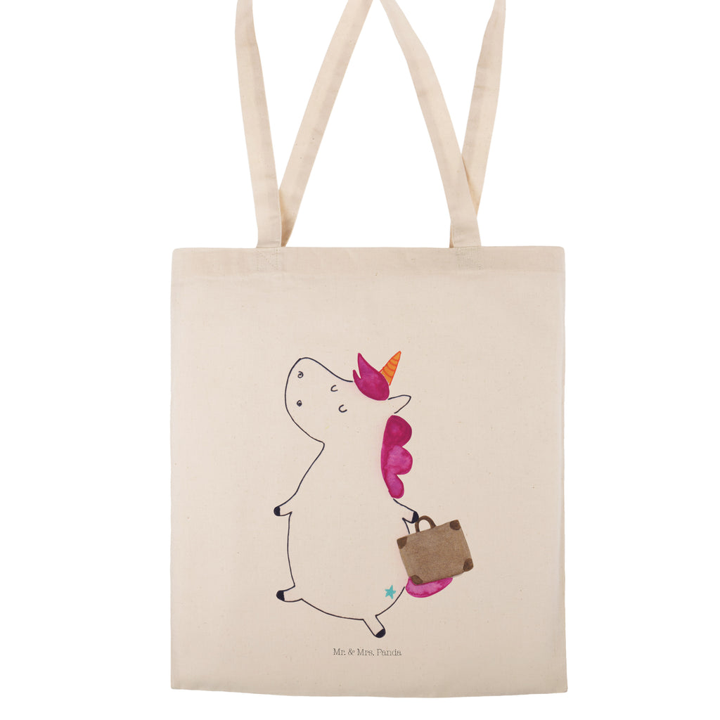 Tragetasche Einhorn Koffer Beuteltasche, Beutel, Einkaufstasche, Jutebeutel, Stoffbeutel, Einhorn, Einhörner, Einhorn Deko, Pegasus, Unicorn, unicorn, Koffer, Verreisen, Reise, Gepäck, Abenteuer, Erwachsen, Kind, albern, Spaß, lustig, witzig