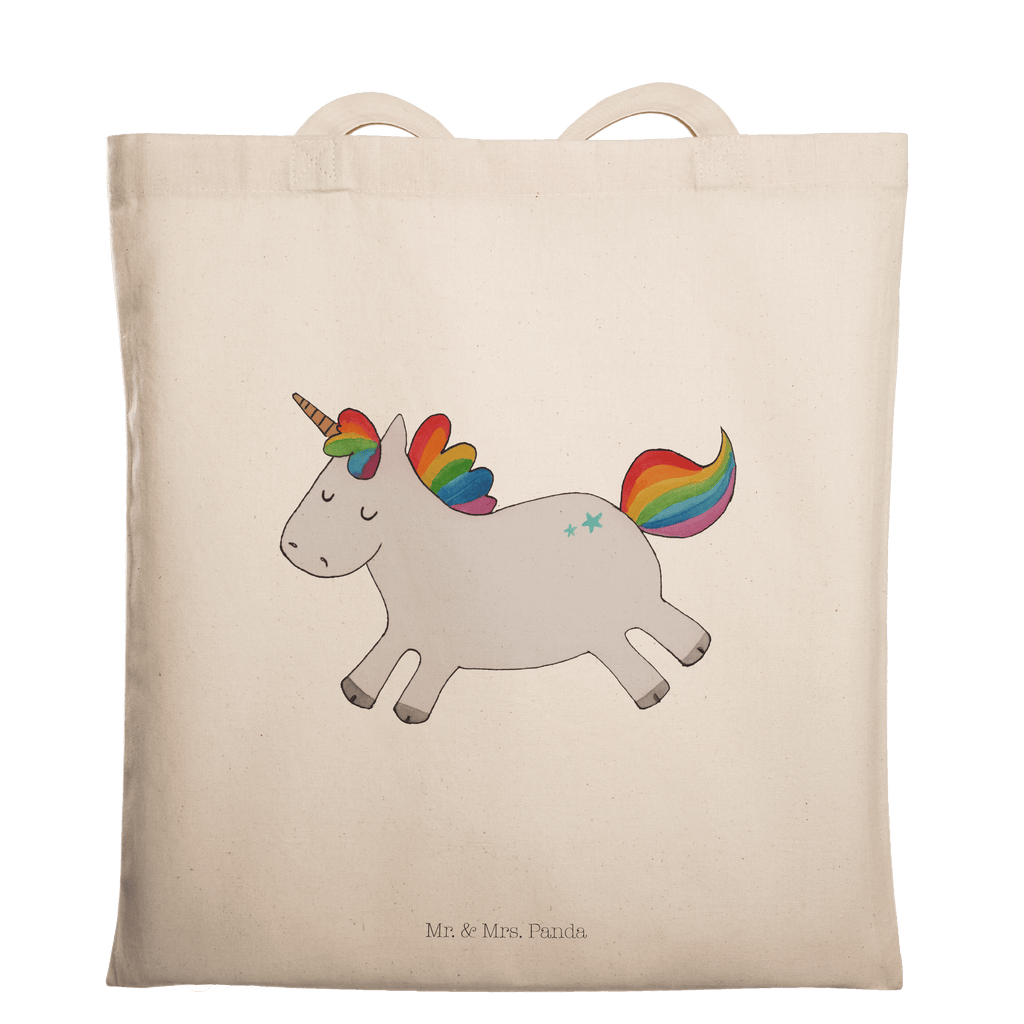 Tragetasche Einhorn Happy Beuteltasche, Beutel, Einkaufstasche, Jutebeutel, Stoffbeutel, Einhorn, Einhörner, Einhorn Deko, Pegasus, Unicorn, glücklich, fröhlich, Spaß, Freude, Lebensfreude, witzig, spannend, Lächeln, Lachen