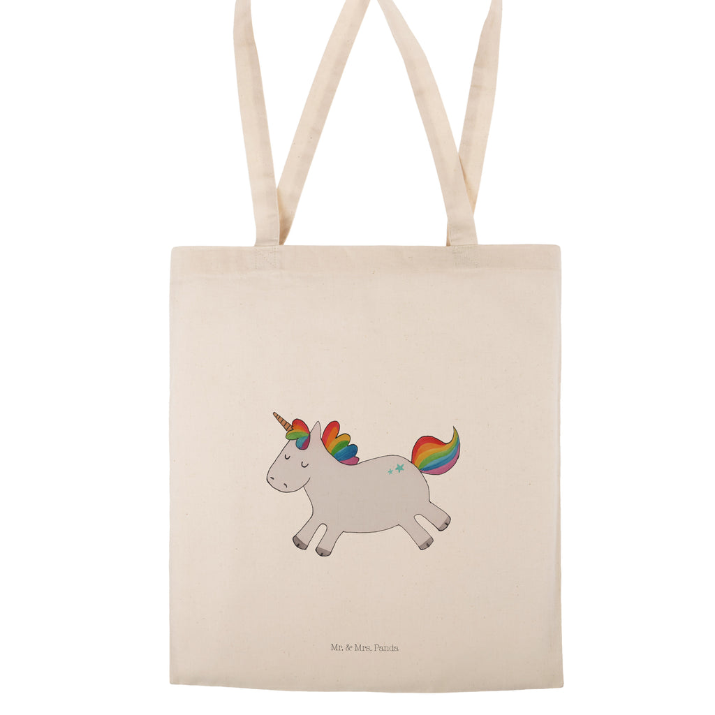 Tragetasche Einhorn Happy Beuteltasche, Beutel, Einkaufstasche, Jutebeutel, Stoffbeutel, Einhorn, Einhörner, Einhorn Deko, Pegasus, Unicorn, glücklich, fröhlich, Spaß, Freude, Lebensfreude, witzig, spannend, Lächeln, Lachen