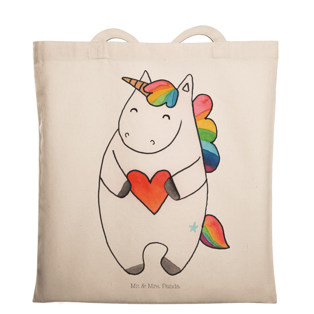 Tragetasche Einhorn Herz Beuteltasche, Beutel, Einkaufstasche, Jutebeutel, Stoffbeutel, Einhorn, Einhörner, Einhorn Deko, Pegasus, Unicorn, Herz, schlimm, böse, witzig, lustig, Freundin, anders, bunt