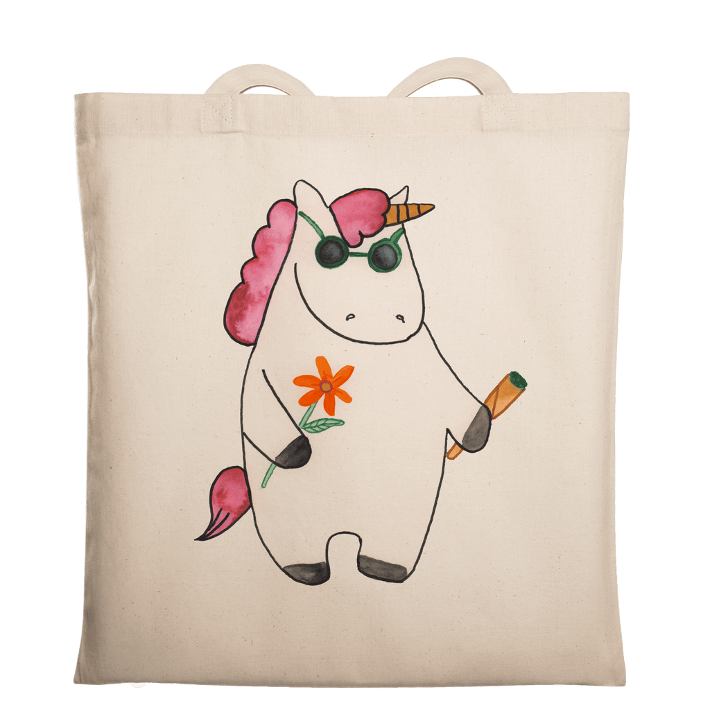 Tragetasche Einhorn Woodstock Beuteltasche, Beutel, Einkaufstasche, Jutebeutel, Stoffbeutel, Einhorn, Einhörner, Einhorn Deko, Pegasus, Unicorn, Kiffen, Joint, Zigarette, Alkohol, Party, Spaß. lustig, witzig, Woodstock