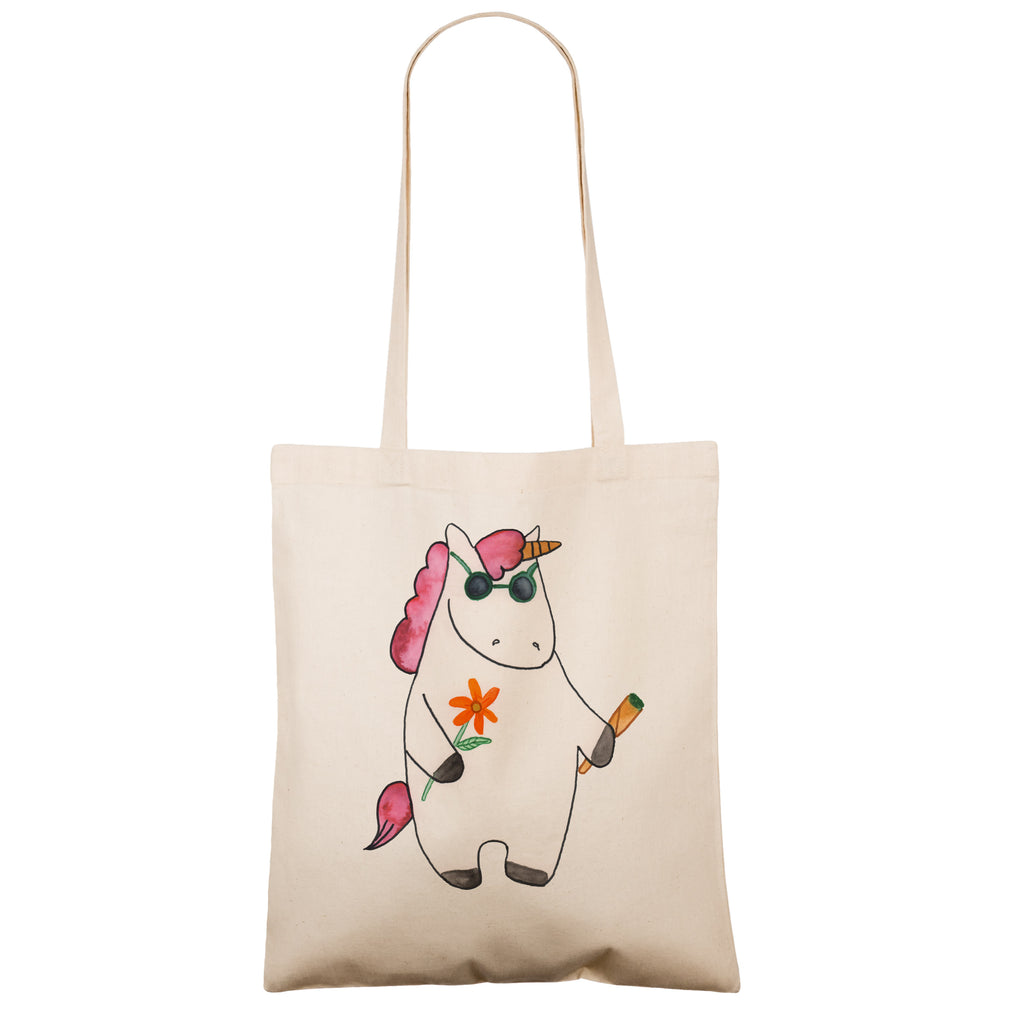 Tragetasche Einhorn Woodstock Beuteltasche, Beutel, Einkaufstasche, Jutebeutel, Stoffbeutel, Einhorn, Einhörner, Einhorn Deko, Pegasus, Unicorn, Kiffen, Joint, Zigarette, Alkohol, Party, Spaß. lustig, witzig, Woodstock