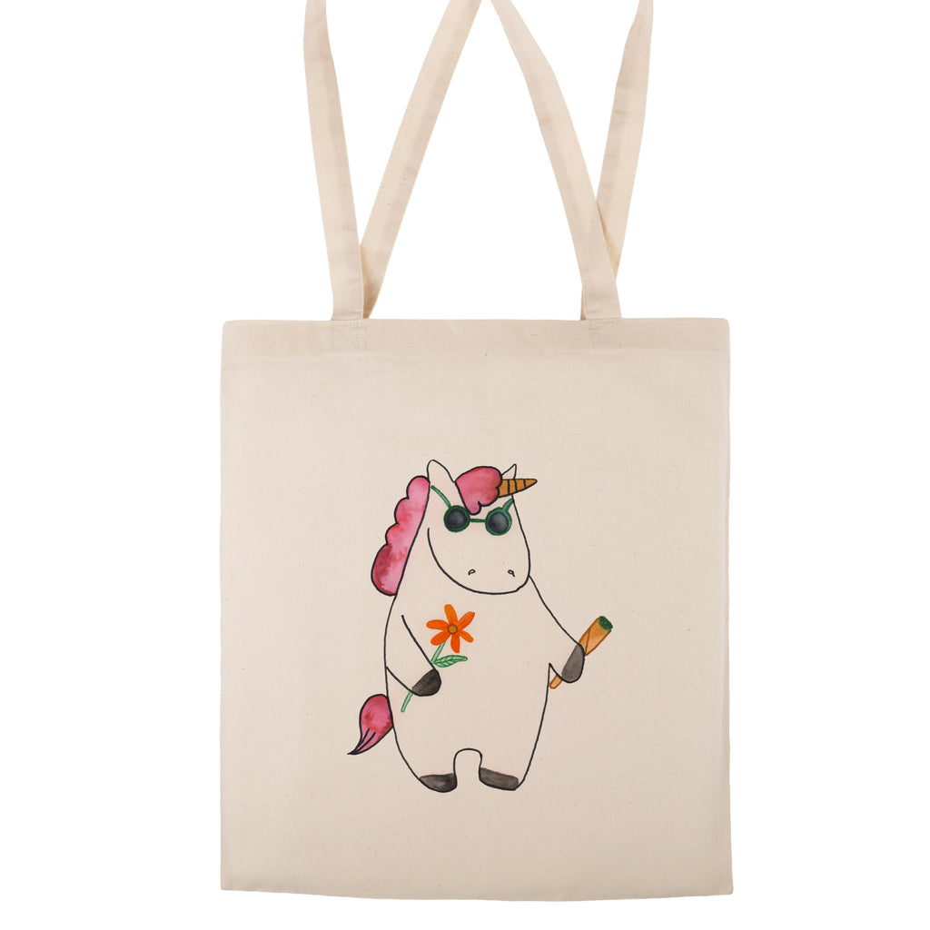 Tragetasche Einhorn Woodstock Beuteltasche, Beutel, Einkaufstasche, Jutebeutel, Stoffbeutel, Einhorn, Einhörner, Einhorn Deko, Pegasus, Unicorn, Kiffen, Joint, Zigarette, Alkohol, Party, Spaß. lustig, witzig, Woodstock