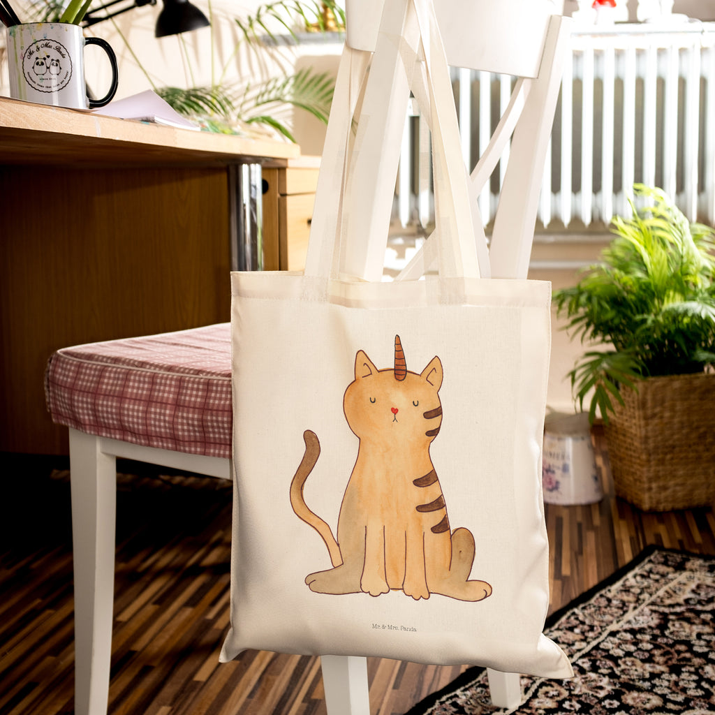 Tragetasche Einhorn Katze Beuteltasche, Beutel, Einkaufstasche, Jutebeutel, Stoffbeutel, Einhorn, Einhörner, Einhorn Deko, Pegasus, Unicorn, Katzer, Mieze, Regenbogen, Glitzer, Einhornpower, Erwachsenwerden, Katze, Katzenhorn, Einhornkatze, Kittyhorn