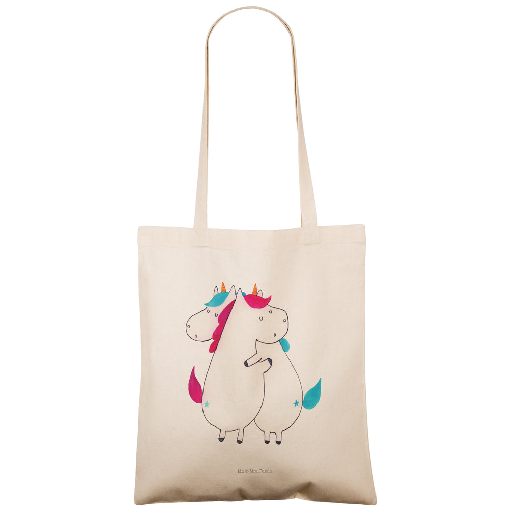 Tragetasche Einhörner Umarmen Beuteltasche, Beutel, Einkaufstasche, Jutebeutel, Stoffbeutel, Einhorn, Einhörner, Einhorn Deko, Pegasus, Unicorn, Freundinnen, Freundin, BFF, Schwester, Schwestern, Familie, Geschwister, Sister, Liebe